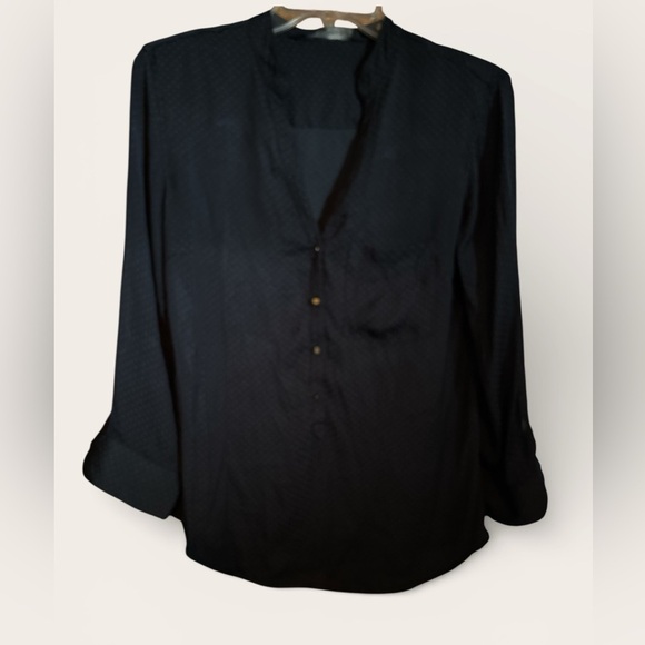 Zara Tops - Zara Black Button-Up Blouse